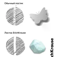 Набор из 2 ластиков ErichKrause Aquamarine
