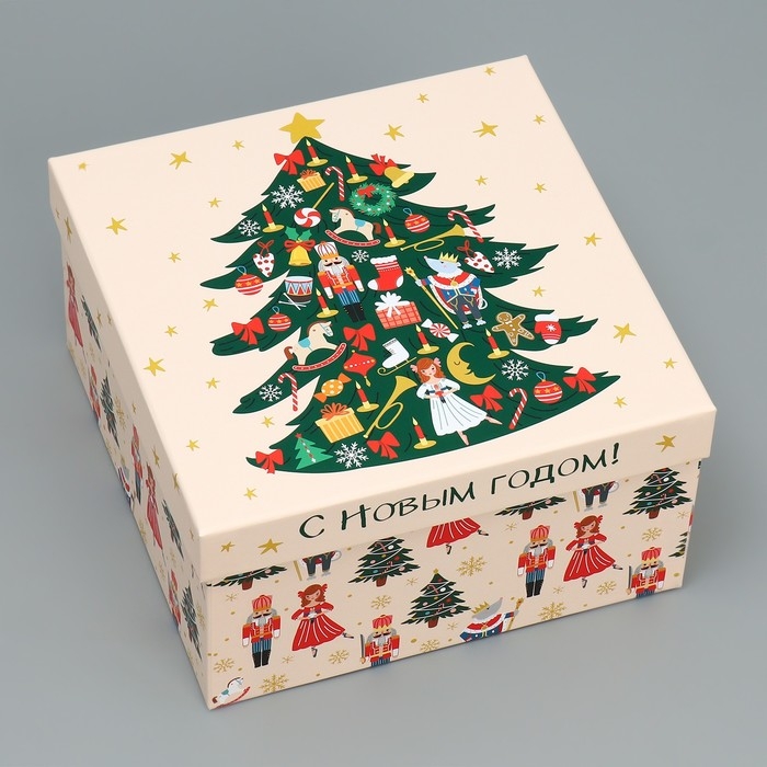 Набор подарочных коробок 10 в 1 «Щелкунчик», 10 х 10 х 6 – 28 х 28 х 15 см, Новый год Набор подарочных коробок 10 в 1 «Щелкунчик», 10 х 10 х 6 – 28 х 28 х 15 см, Новый год