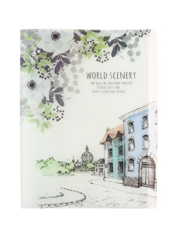 Папка формат А4, с 60 прозрачными файлами &laquo;Город&raquo;, МИКС