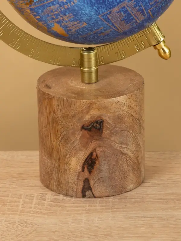 Глобус сувенирный 15х13х24 см, подставка дерево