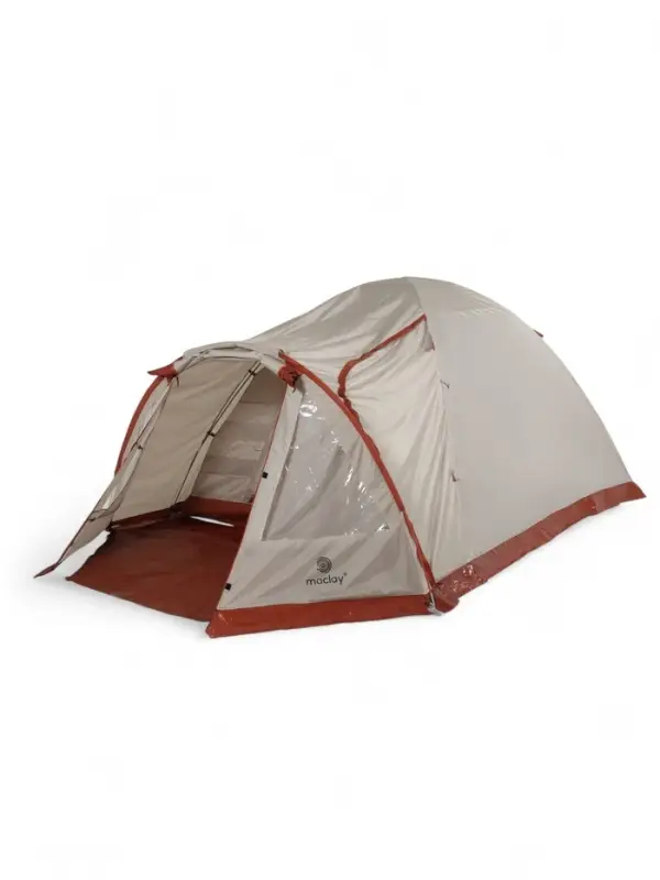 Палатка туристическая 4-местная maclay kavkaz ume 4, 250×360×140 см, треккинговая