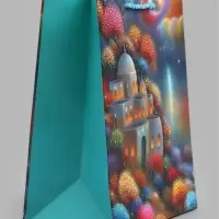 Пакет подарочный ламинированный "Город", S 18 x 23 х 10 см