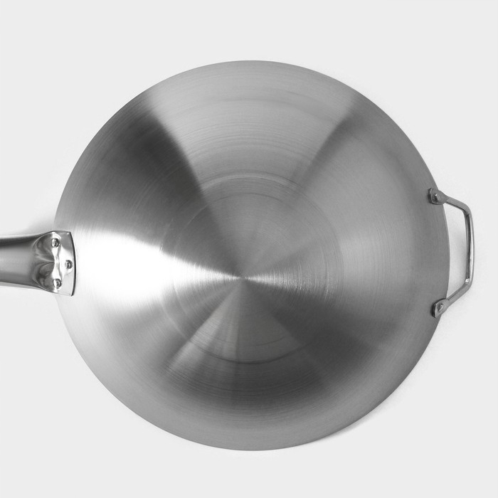 Сковорода-Wok Hanna Knövell из нержавеющей стали Chief, d=30 см, с ручкой Сковорода-Wok Hanna Knövell из нержавеющей стали Chief, d=30 см, с ручкой