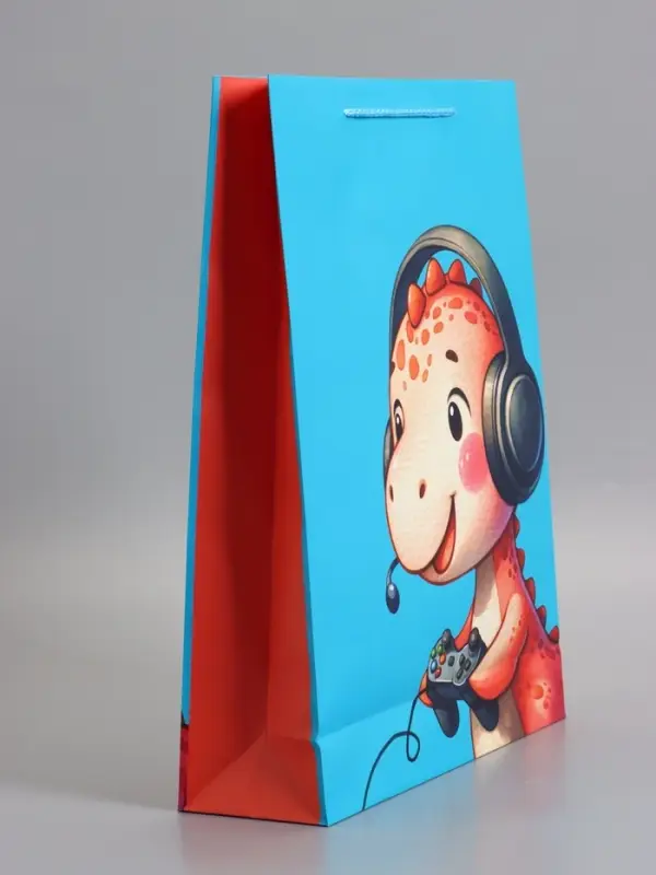 Пакет подарочный "Маленький динозаврик" 33 х 42,5 х 10 см