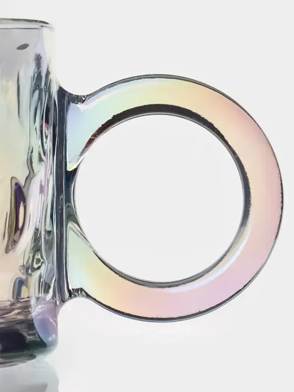 Кружка Доляна &laquo;Крис&raquo;, 300 мл, 13.5&times;8.6 см, стекло, перламутр