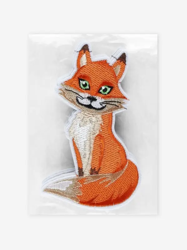 Термоаппликация «Лиса», 7.4×12.3 см, оранжевая Термоаппликация «Лиса», 7.4×12.3 см, оранжевая