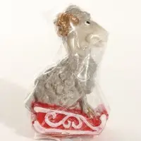 Свеча новогодняя "Овечка на санках" 4х6,5х10 см, серый