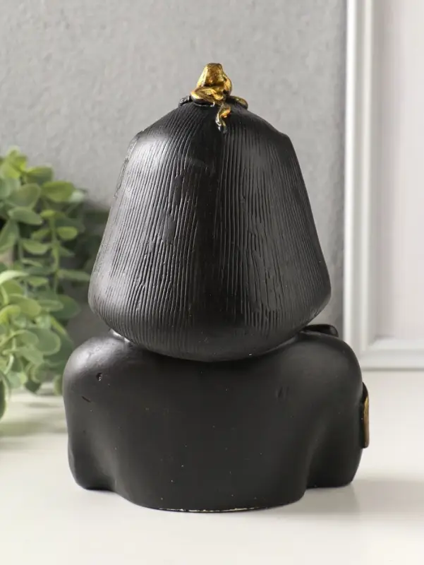 Статуэтка "Фараон" 19х12х9 см, черный с золотой росписью