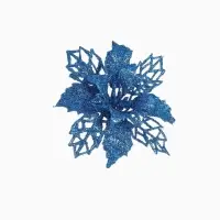 Ёлочные игрушки 4 шт. &laquo;Зимнее волшебство. Цветы ажурные - блеск&raquo;, 8&times;8 см, МИКС