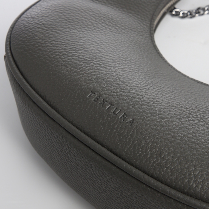 Сумка женская хобо на молнии TEXTURA, средний размер, цвет серый Сумка женская хобо на молнии TEXTURA, средний размер, цвет серый