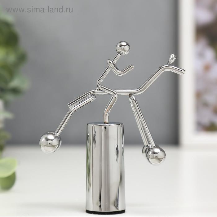 Маятник металл Маятник металл "Человечек на коне" 11,5х9,5х5 см
