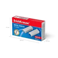 Скобы металлические № 24/6 ErichKrause для степлера, заточенные, с усиленной пробивной способностью, 1000 штук