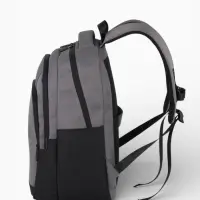 Рюкзак, водонепроницаемое дно, 2 отделения, 3 кармана, 31&times;14.5&times;45 см, серый