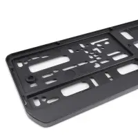 Рамка под номерной знак односоставная (чёрная) AVS RN-01