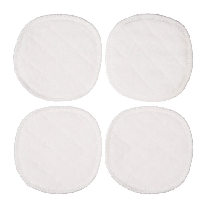 Вкладыши для груди, многоразовые, 6 слоев, набор 4 шт., цвет белый, M&B Вкладыши для груди, многоразовые, 6 слоев, набор 4 шт., цвет белый, M&B