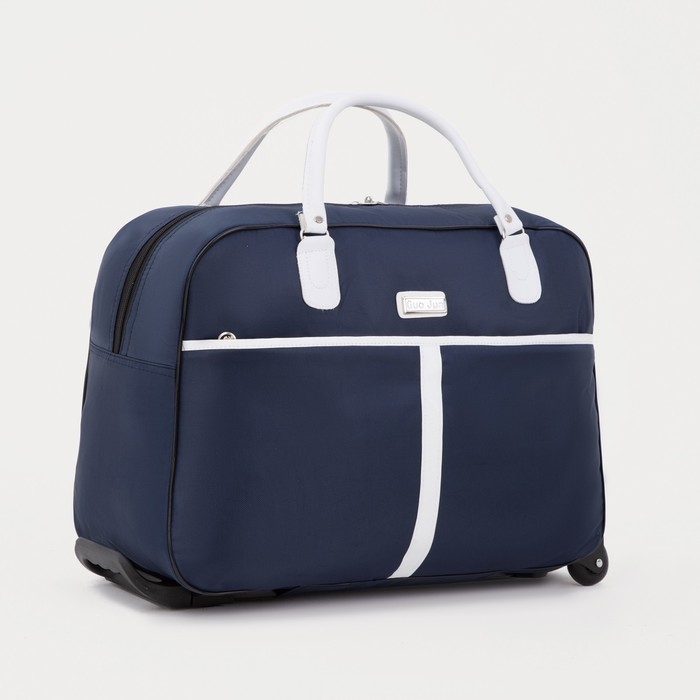 Сумка дорожная 20 Сумка дорожная 20" на колёсах, отдел на молнии, наружный карман, цвет синий