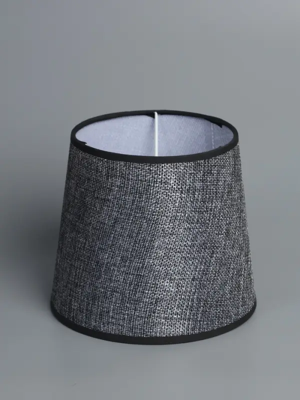 Абажур BayerLux &laquo;Кантри. Рогожка&raquo;, E27 или E14, чёрно-белый меланж, 18&times;18&times;15.5 см