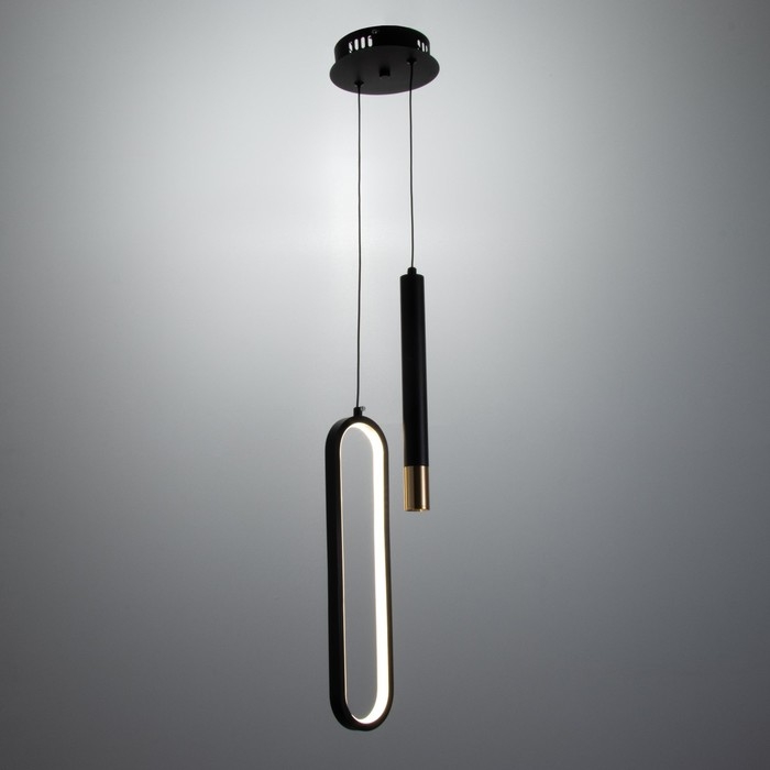 Светильник "Овал" LED 21Вт 4000К черный 14х3х41,5см BayerLux