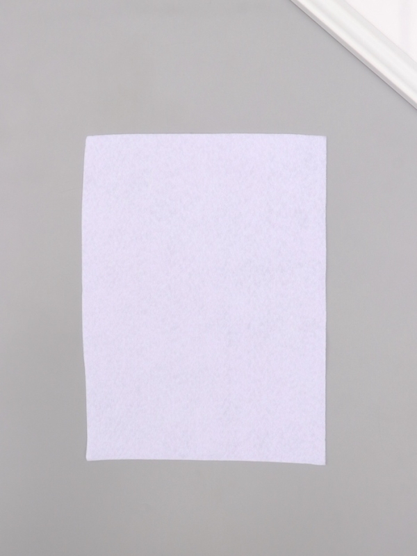 Фетр мягкий 1.5 мм Фетр мягкий 1.5 мм "Белый" набор 4 листа 15х20 см