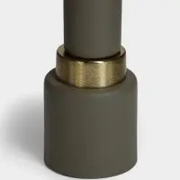 Подсвечник на 1 свечу текстурный &laquo;Графитовый&raquo;, 10.5&times;10.5&times;19.5 см