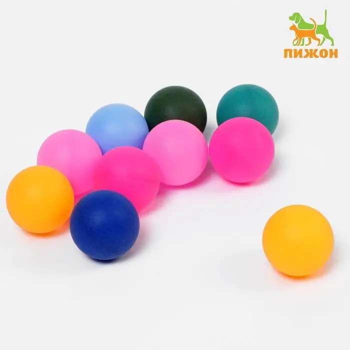 Шарики для кошек, 4 см (подходят для игровых комплексов), фасовка 10 шт, микс цветов Шарики для кошек, 4 см (подходят для игровых комплексов), фасовка 10 шт, микс цветов