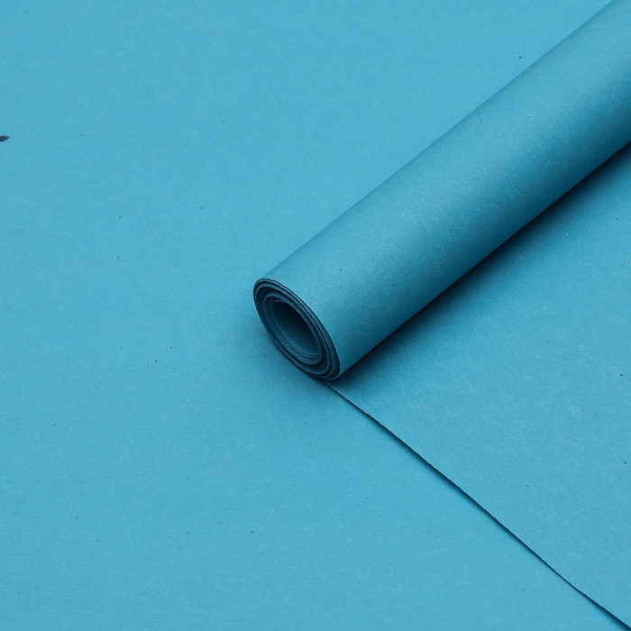 Пергамент флористический  Пергамент флористический "Голубой" 0,6 х 10 м, 52 г/м2