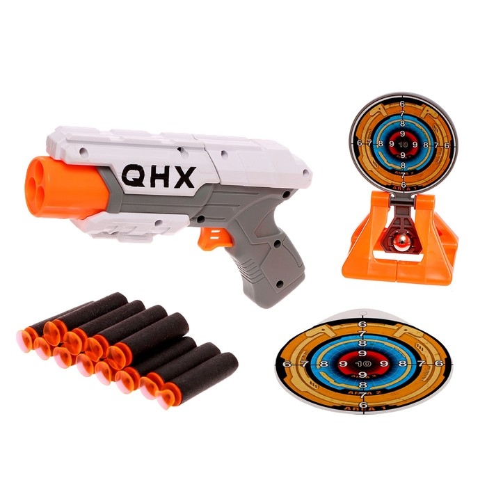 Бластер «Ротор», стреляет мягкими пулями, в комплекте с мишенью, цвета МИКС Бластер «Ротор», стреляет мягкими пулями, в комплекте с мишенью, цвета МИКС