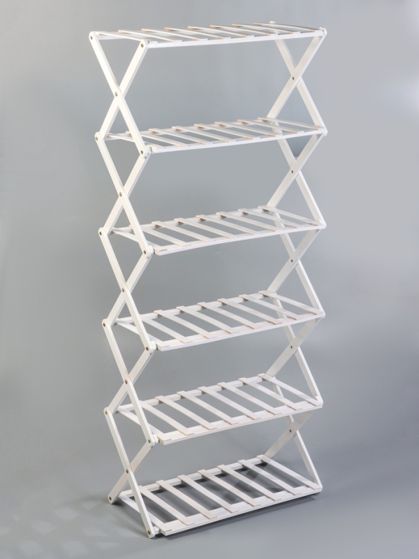 Подставка для цветов Greengo, 6 полок, 50 × 25 × 110 см, напольная, бамбук, белая Подставка для цветов Greengo, 6 полок, 50 × 25 × 110 см, напольная, бамбук, белая