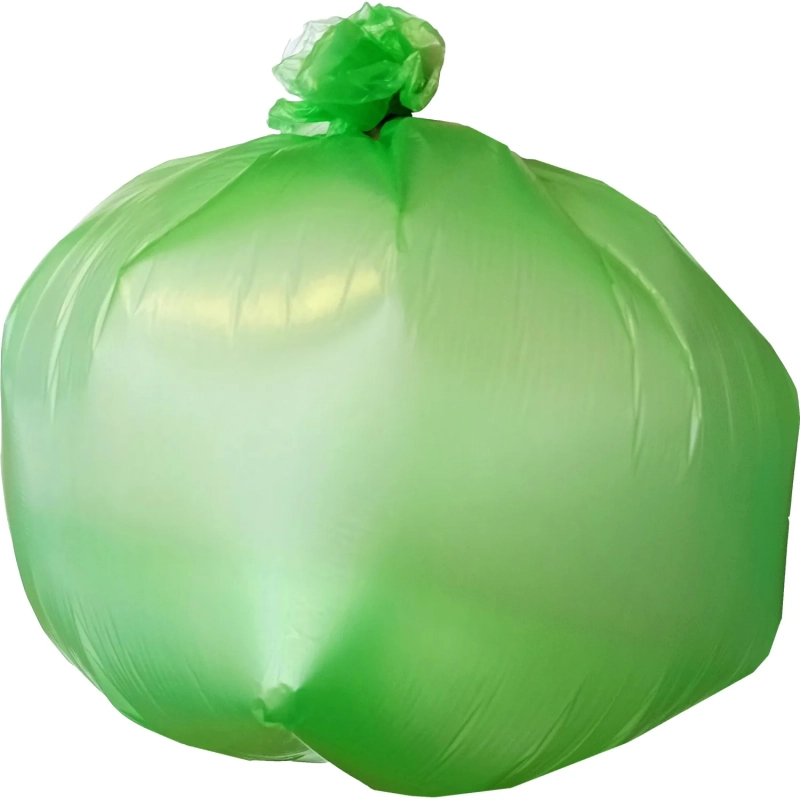 Мешки для мусора ПНД 60л 12мкм 30шт/рул зеленые 58x68см Luscan Bio