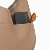 Сумка - мешок женская TEXTURA, на магните, с косметичкой, 34&times;12&times;27 см, бежевая