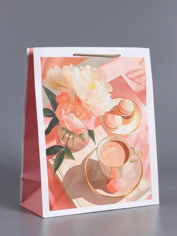 Пакет подарочный ламинированный, "Самой желанной" 26 х 12 х 32 см