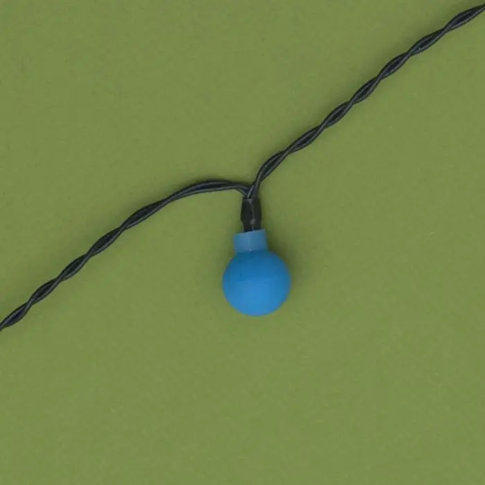 Гирлянда &laquo;Нить&raquo;, 4.5 м, уличная, с насадками &laquo;Шарик&raquo;, IP44, 30 LED, 2 режима, солнечная батарея, тёмная нить, свечение синие