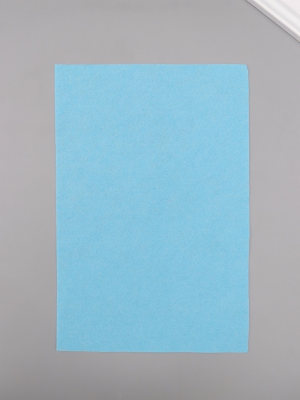 Фетр мягкий 1.5 мм Фетр мягкий 1.5 мм "Голубой" набор 5 листов 20х30 см