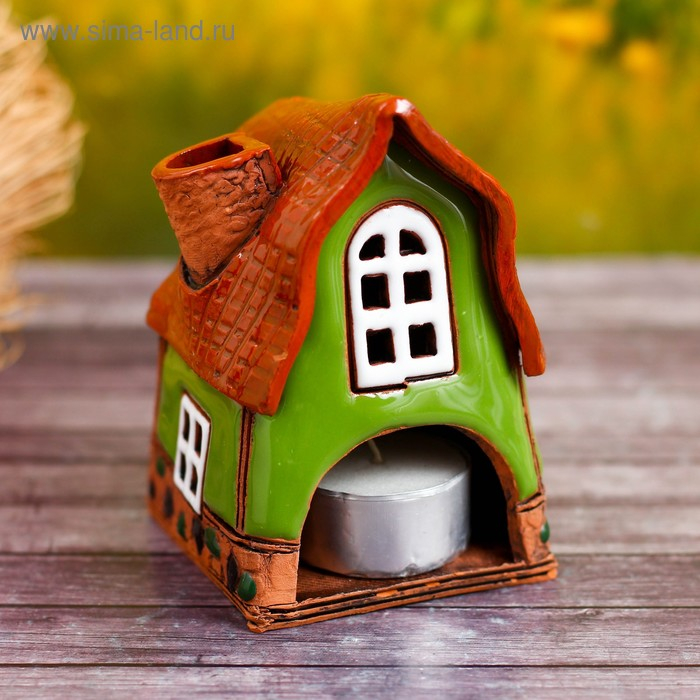 Аромалампа Домик «Забава», малая, 9 см, ручная работа, микс Аромалампа Домик «Забава», малая, 9 см, ручная работа, микс