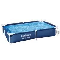 Бассейн каркасный Bestway Steel Pro 56401, 221&times;150&times;43 см, прямоугольный