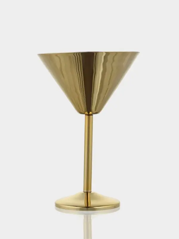 Бокал для мартини &laquo;Золото&raquo;, 11&times;11&times;17.5 см, нержавеющая сталь