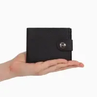 Портмоне мужское на магните, отдел для купюр, для карт, цвет чёрный