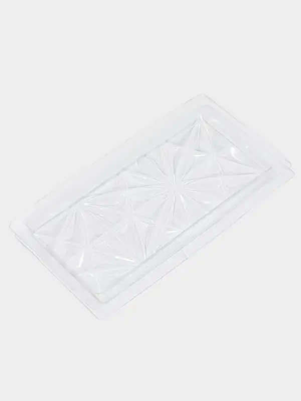 Форма для шоколада &laquo;Цветы&raquo;, пластик, 20.5&times;10.5&times;1.5 см, прозрачная