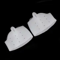 Корректоры - разделители для пальцев ног, на манжете, дышащие, 1 разделитель, силиконовые, 8&times;6.5 см, пара, белые