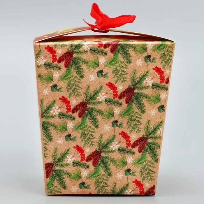 Бонбоньерка новогодняя «Мечты сбудутся», 7.5 х 8 х 7.5 см Бонбоньерка новогодняя «Мечты сбудутся», 7.5 х 8 х 7.5 см