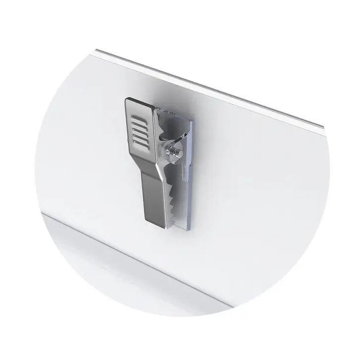 Бейдж горизонтальный 90×57 мм ErichKrause, пластик, с металлическим зажимом и булавкой