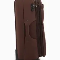 Чемодан на колёсах TEXTURA, кодовый замок, с увеличением, 47&times;30&times;78 см, 28", коричневый