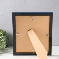 Фоторамка пластик 20х25 см "Остин" иссиня-чёрный 23,5х18,5х1,5 см