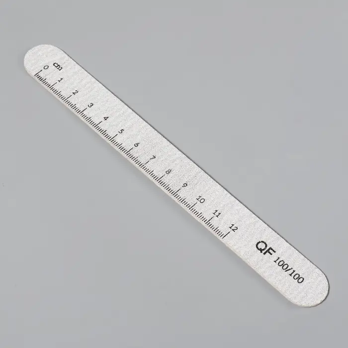 Набор пилок для ногтей, на деревянной основе, прямые, набор 20 шт., 100 грит, 18 см