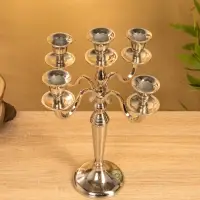 Подсвечник "Джания" на 5 свечей 18х23х33,5 см, алюминий Подсвечник "Джания" на 5 свечей 18х23х33,5 см, алюминий