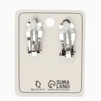 Серьги клипсы для ушей QF &laquo;Сова&raquo;, цвет чернёное серебро