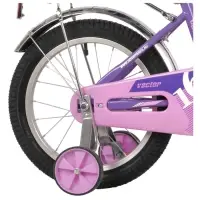 Велосипед детский Novatrack VECTOR, диаметр колёс 16", со съёмными колёсами, фиолетовый