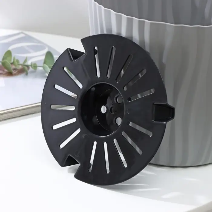 Кашпо для цветов со вставкой «Волна», 4 л, d=20 см, h=17 см, цвет серый Кашпо для цветов со вставкой «Волна», 4 л, d=20 см, h=17 см, цвет серый