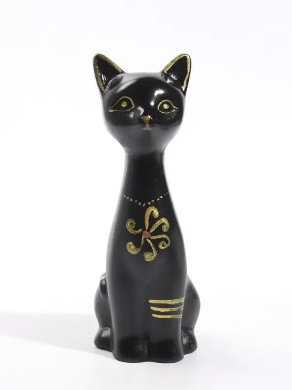 Фигурка декоративная &laquo;Кошка-Нефертити&raquo;, 6.5&times;18 см, чёрная