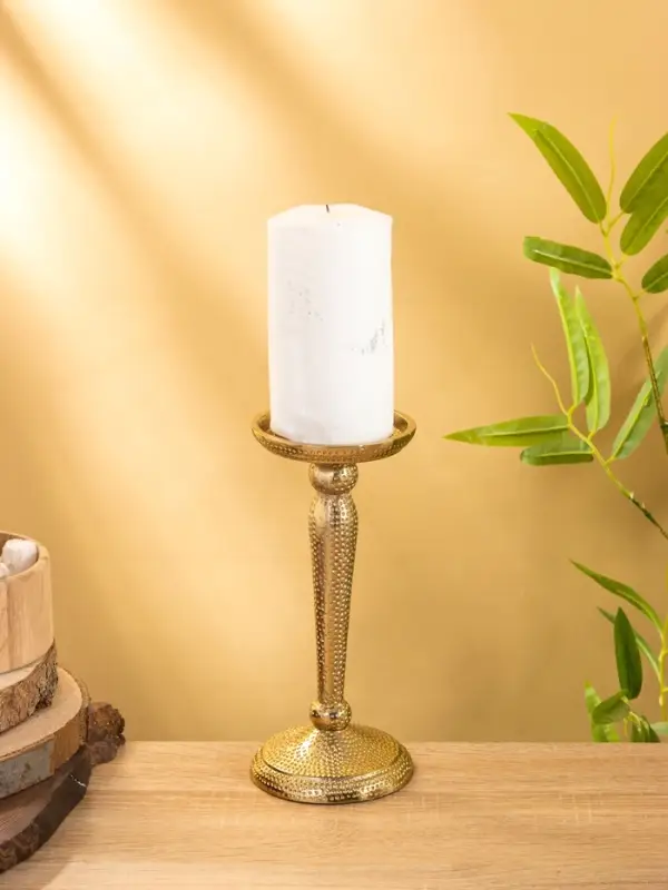 Подсвечник "Звездная пыль" алюминий 10х10х23 см